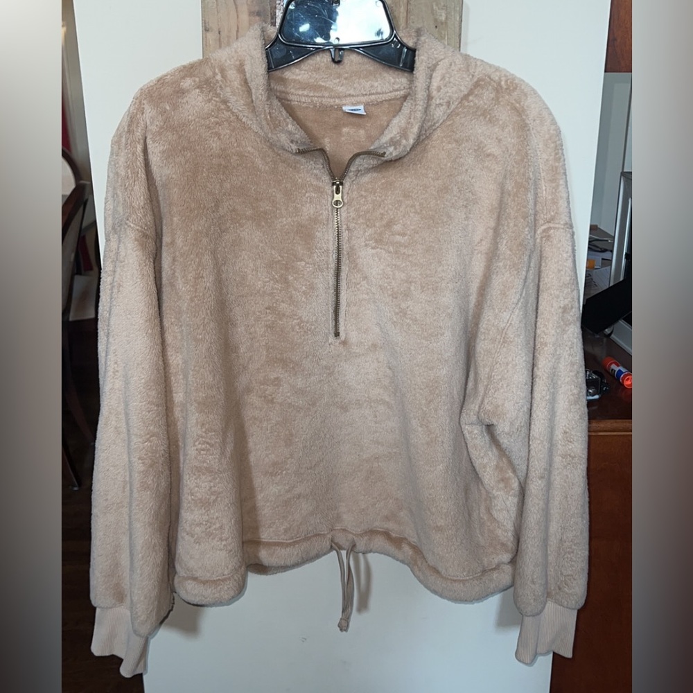 Tan Old Navy Fleece Jacket